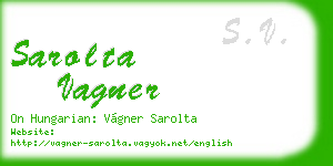 sarolta vagner business card